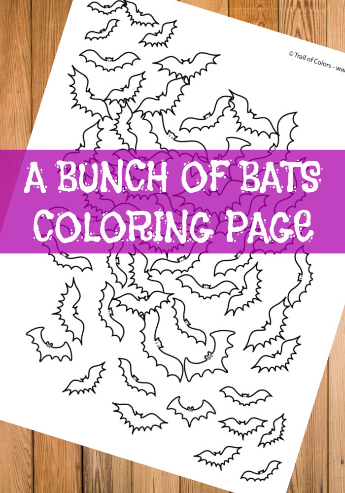 Bat Coloring Page for Adults and Kids