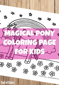 Cute Pony Coloring Page for Kids