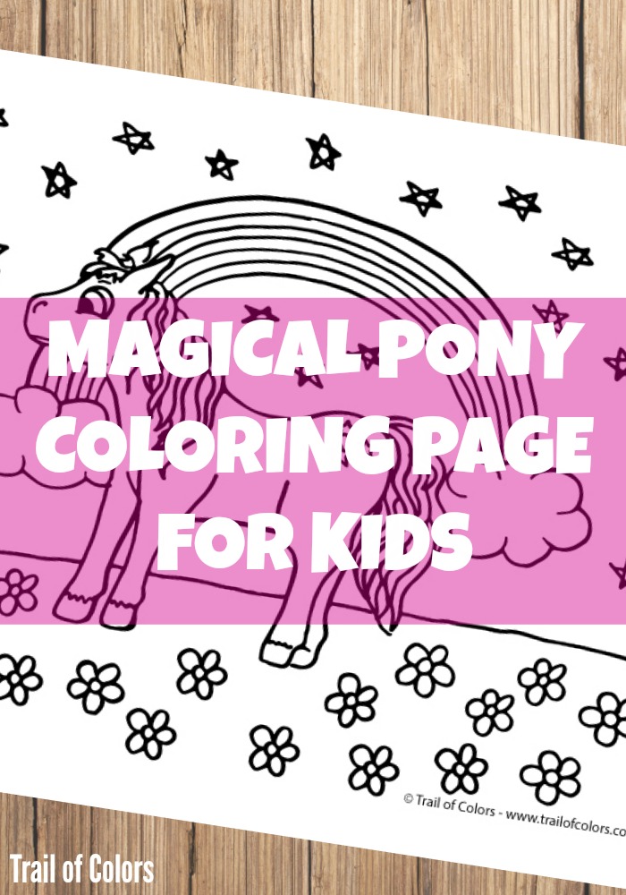 Cute Pony Coloring Page for Kids