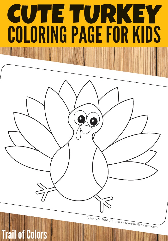 Thanksgiving Turkey Coloring Page Trail Of Colors