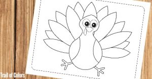 Free Turkey Coloring Page for Little Ones