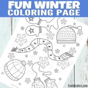 Fun Winter Coloring Page for Kids