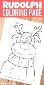 Rudolph the Reindeer Coloring Page