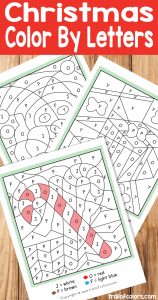 Christmas Color by Letters Fun Free Christmas Printables for Kids