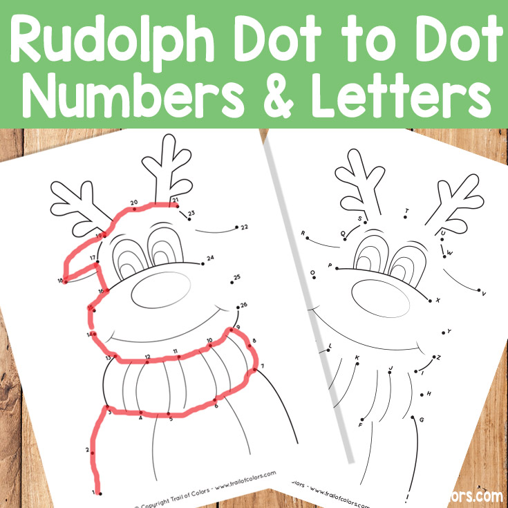 Christmas Dot to Dot Numbers and Letters