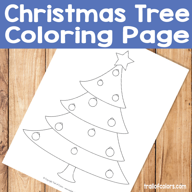 Christmas Tree Coloring page 