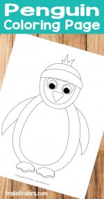 Penguin Coloring Page – Winter Coloring Pages for Kids
