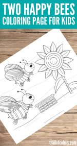 Free Printable Bees Coloring Page