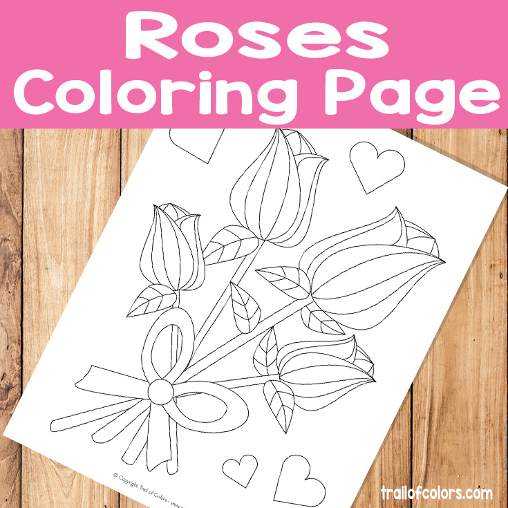 Roses Coloring Page