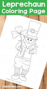 Adorable Leprechaun Coloring Page – St. Patrick’s Day Free Printable