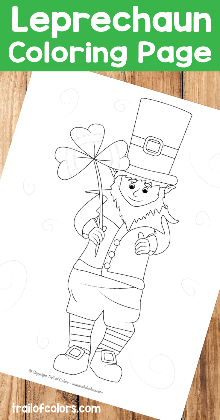 Adorable Leprechaun Coloring Page for Kids