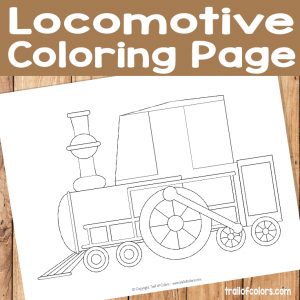Locomotive Coloring Page