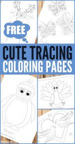Free Printable Tracing Coloring Pages for Kids