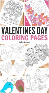 Valentines Day Coloring Pages for Grown Ups and Kids